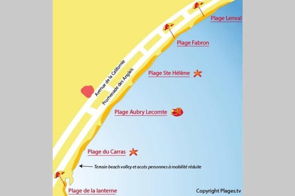Apartmán A 50 Metres De La Plage Et De La Promenade Des Anglais Nice Exteriér fotografie